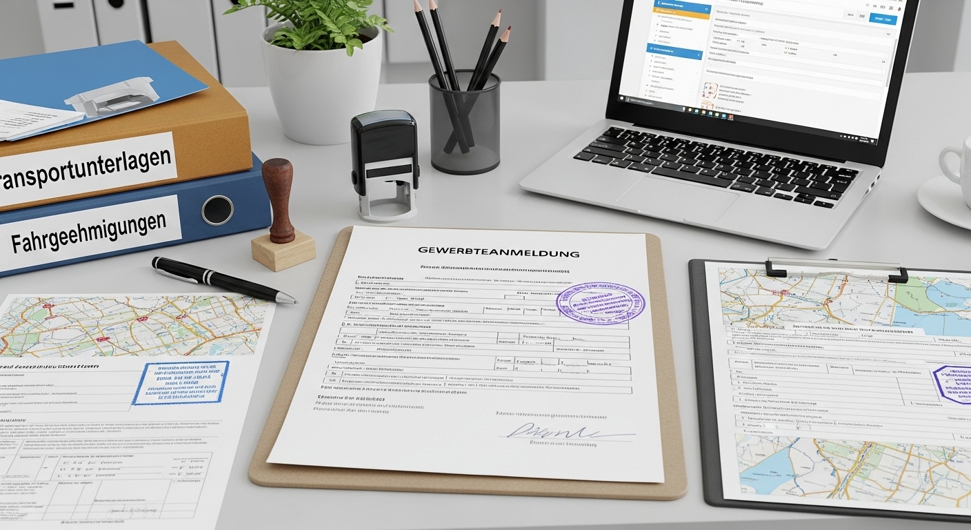Gewerbeanmeldung für Transportunternehmen